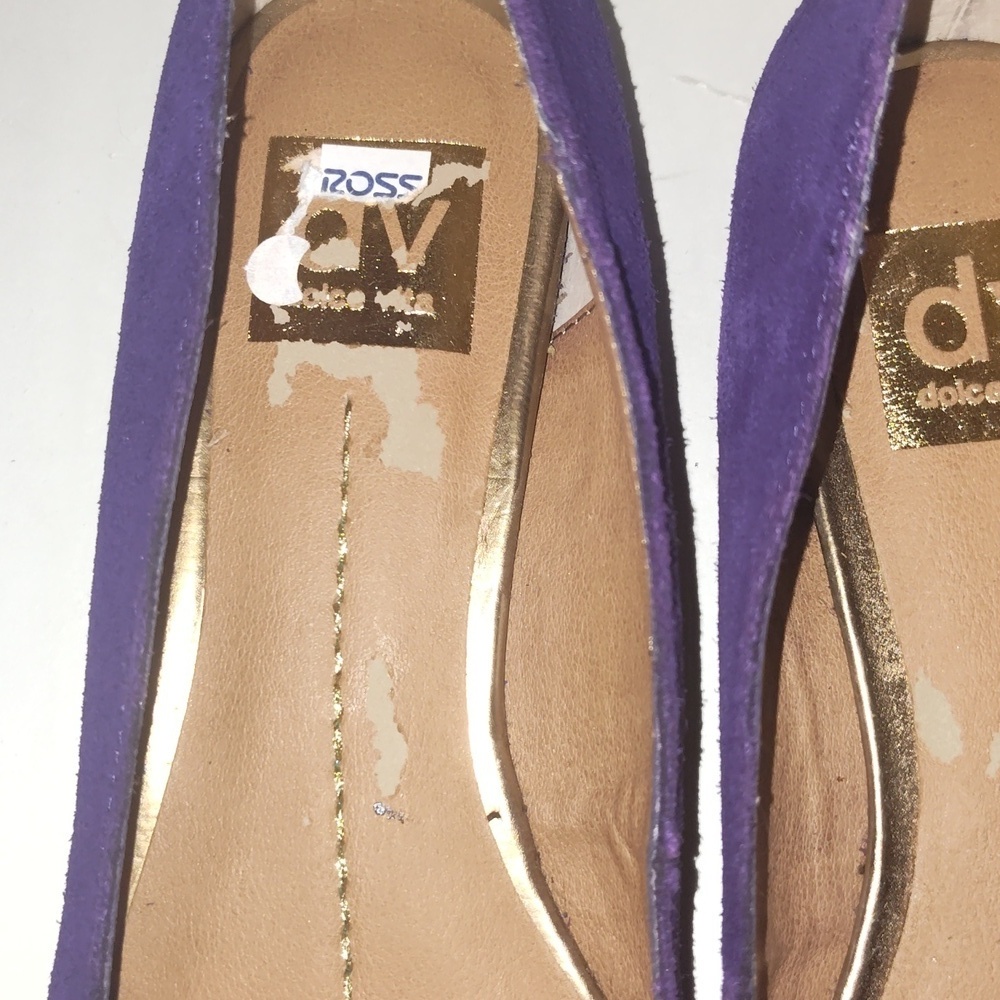DV by Dolce Vita Purple Suede Lake Flats Size 10 - Picture 3 of 10